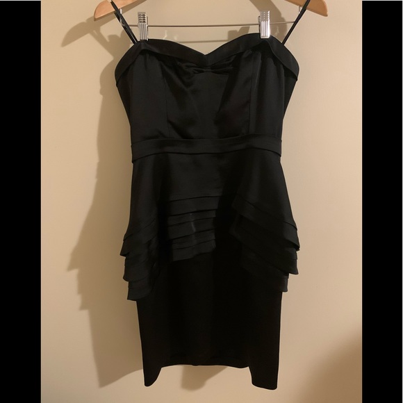 BCBGMaxAzria Black Peplum Dress - Picture 4 of 9